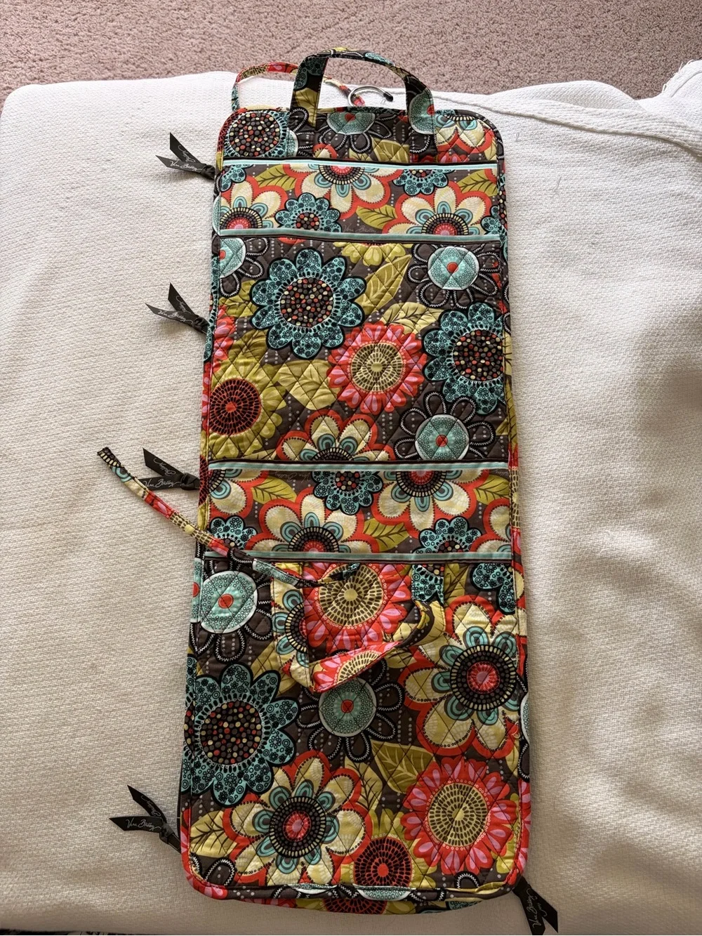 Vera Bradley Quilted Floral Hanging Travel Organizer - Multicolor